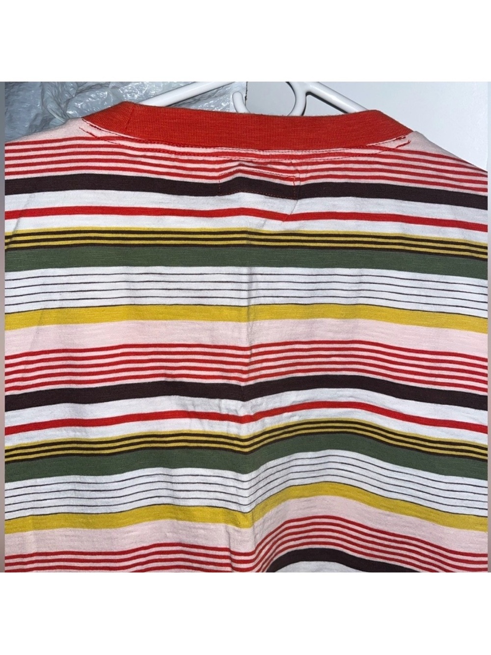Guess Originals Retro Short Sleeve T Shirt With Horizontal Stripes Men’s Size XL - Picture 5 of 7